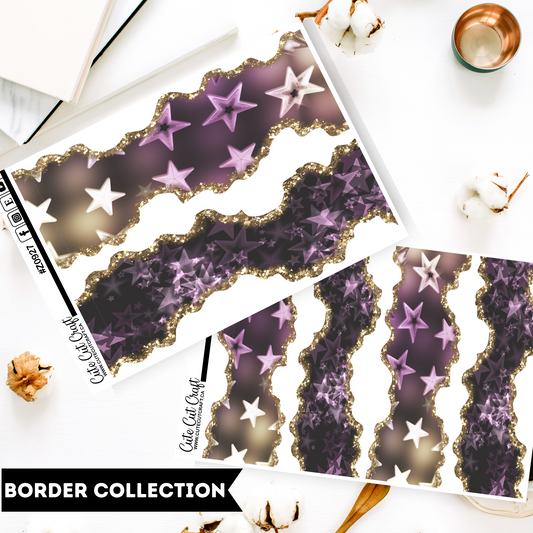 Purple Star || Border Collection