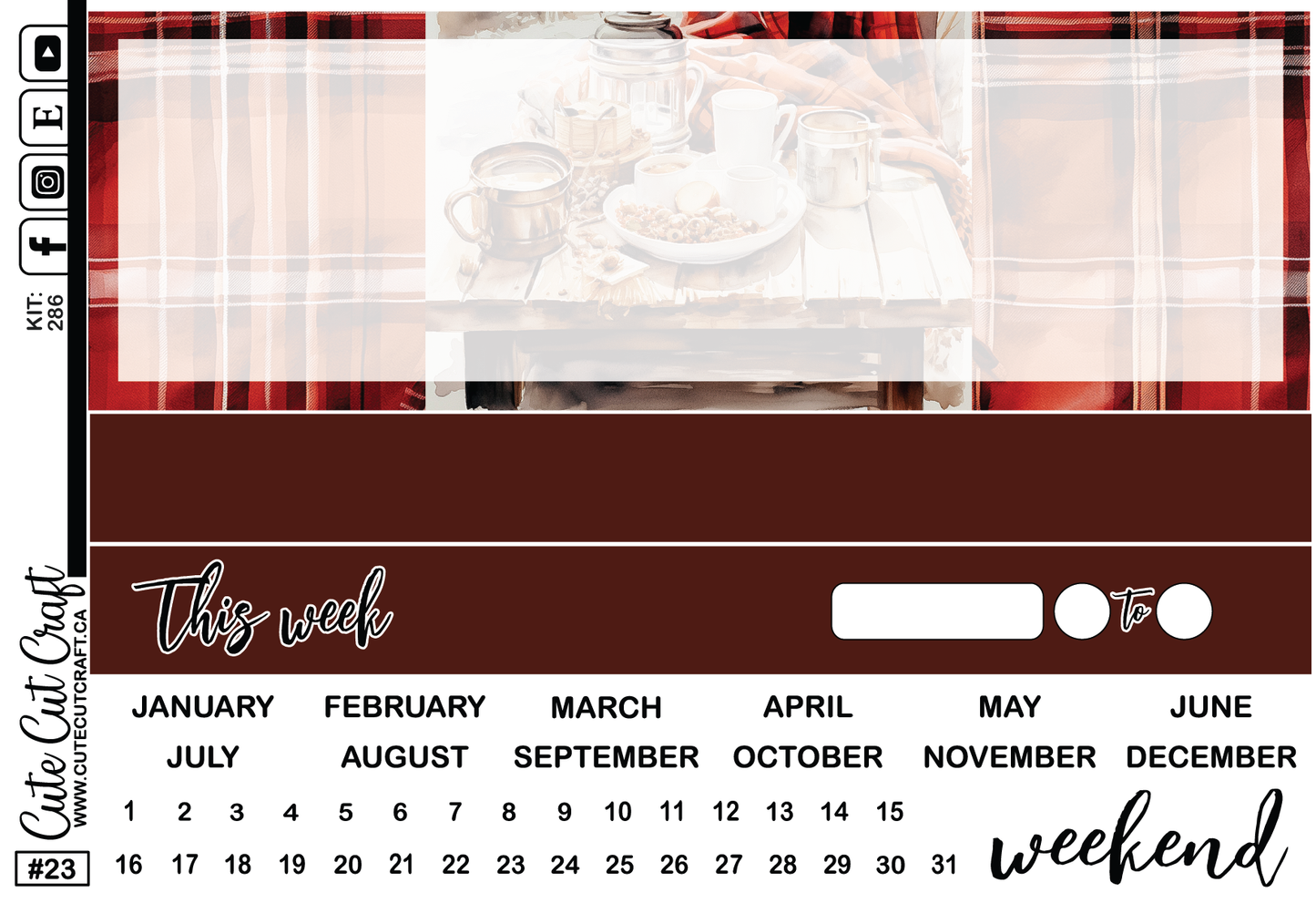 Red Fall #286 || Journaling Sheets