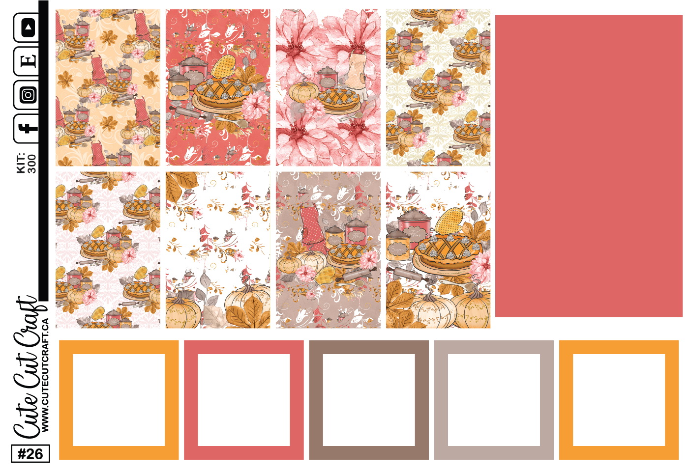 Fall Baking #300 || HP Dashboard Weekly Kit