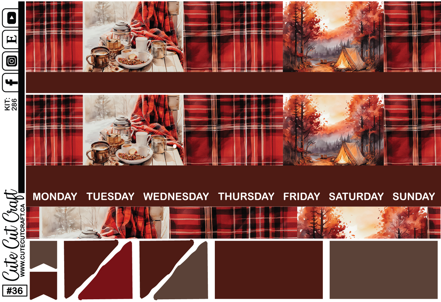 Red Fall #286 || 7x9 Monthly