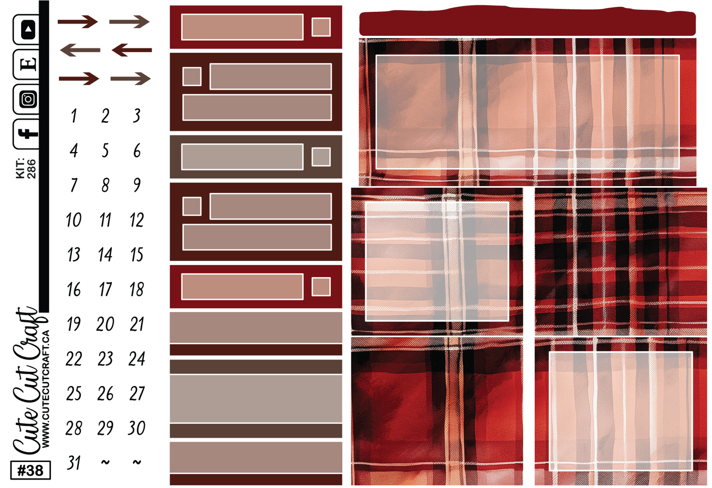 Red Fall #286 || 7x9 Monthly