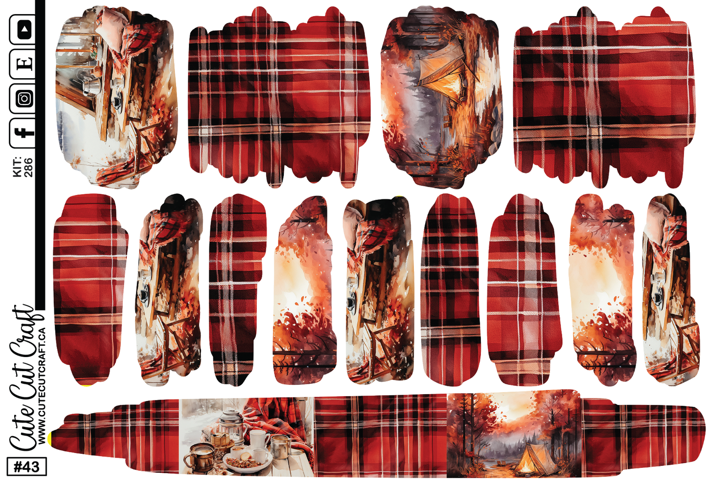Red Fall #286 || Journaling Sheets
