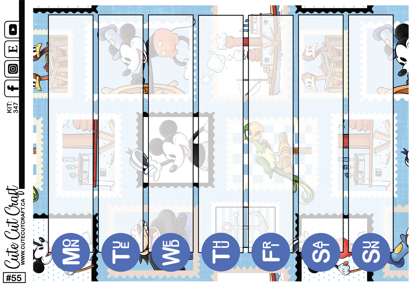 Steamboat Willie #347 || Layout Stickers