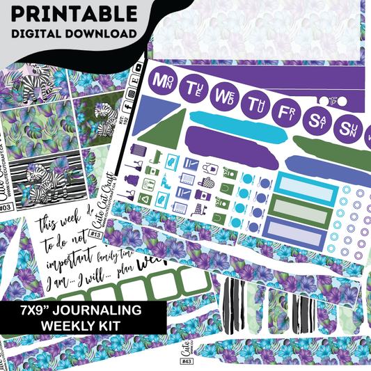 Zebra #192 || Journaling Kit [PRINTABLE]