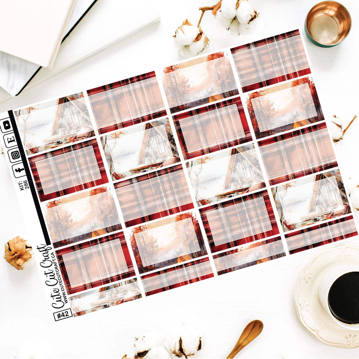 Red Fall #286 || 1.5" Boxes