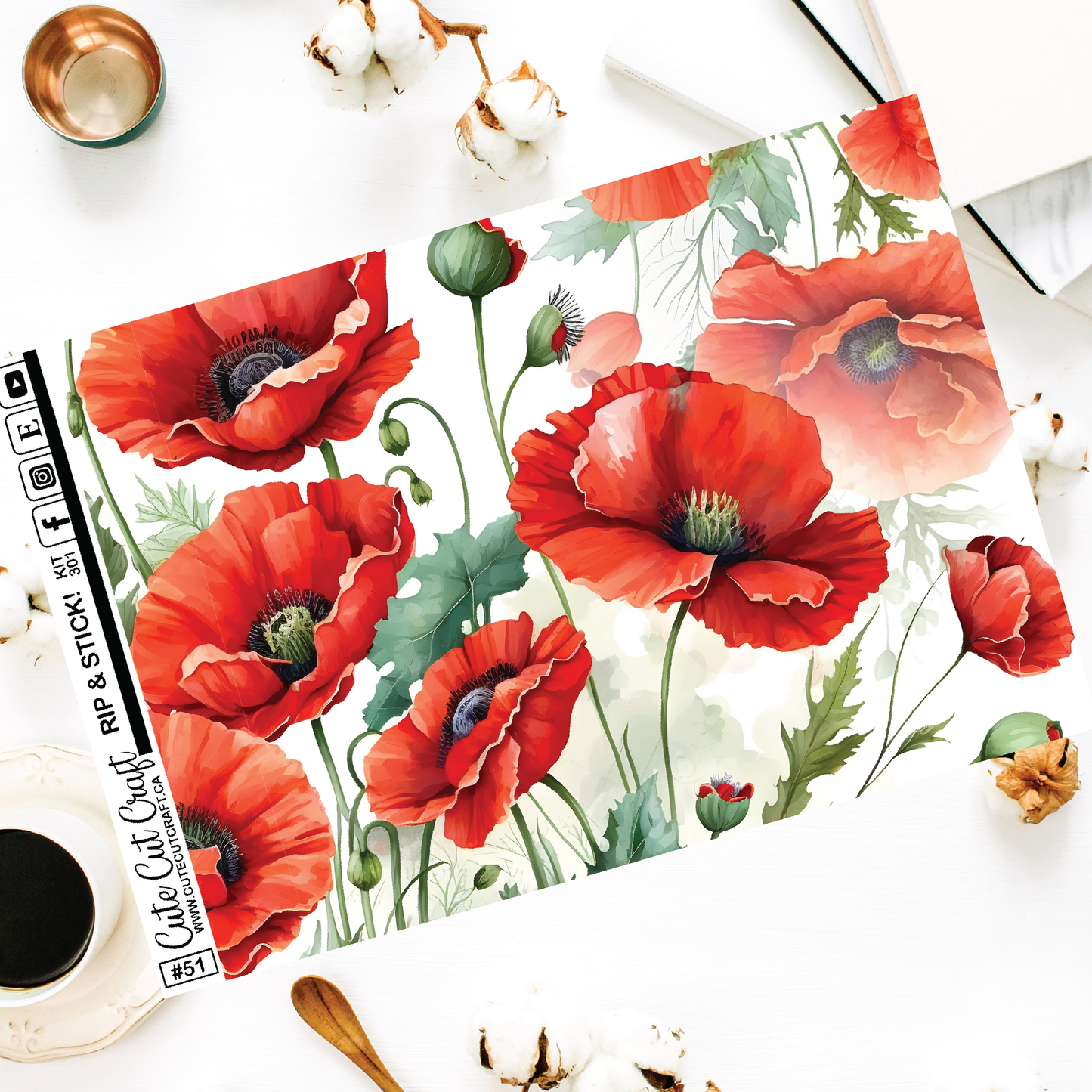 November Poppies #301 || Rip & Stick