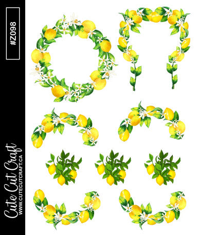 Lemon Borders || Deco Sheet