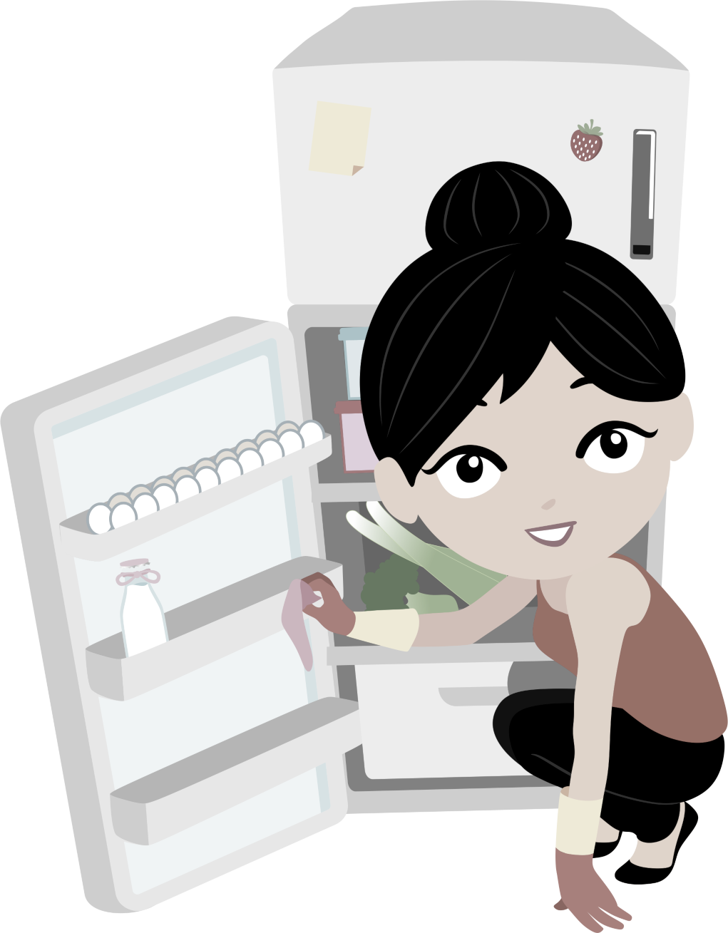 Izzy Cleaning The Fridge