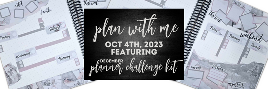 December Planner Challenge Kit