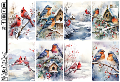 Winter Birds #318 || HP Classic Vertical