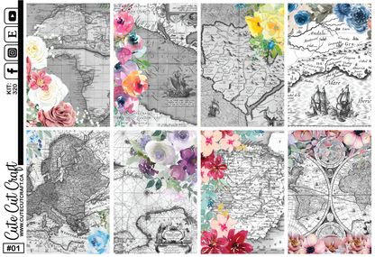 Floral Map #320 || Past Collections