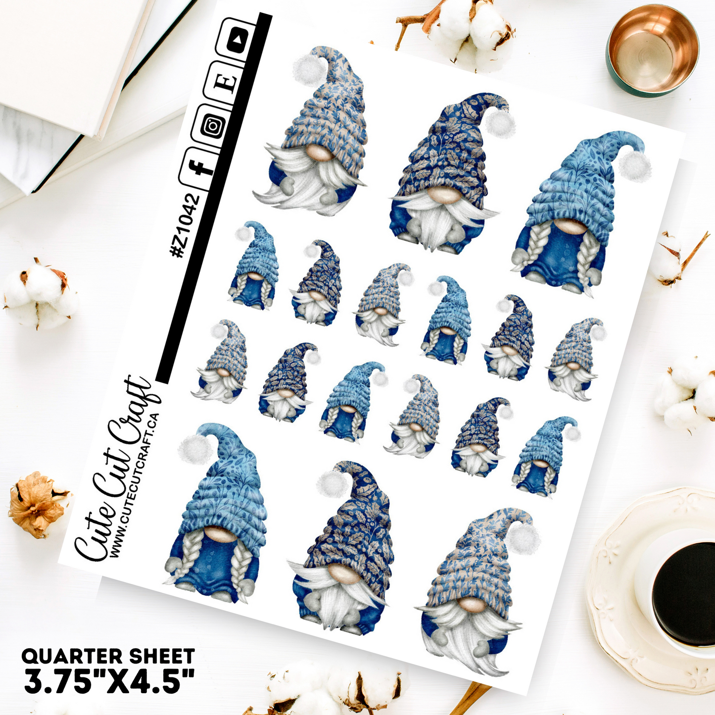 Winter Blue Gnomes