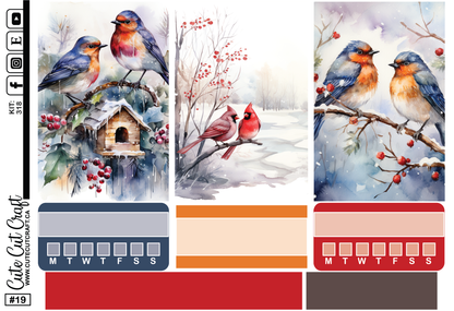 Winter Birds #318 || HP Big Weekly Kit