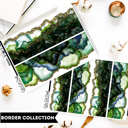 Green Agate || Border Collection
