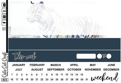 White Tiger #279 || Journaling Sheets