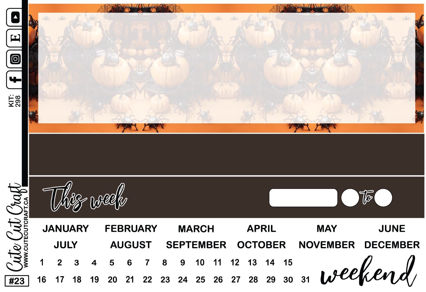 Happy Halloween #298 || Journaling Sheets