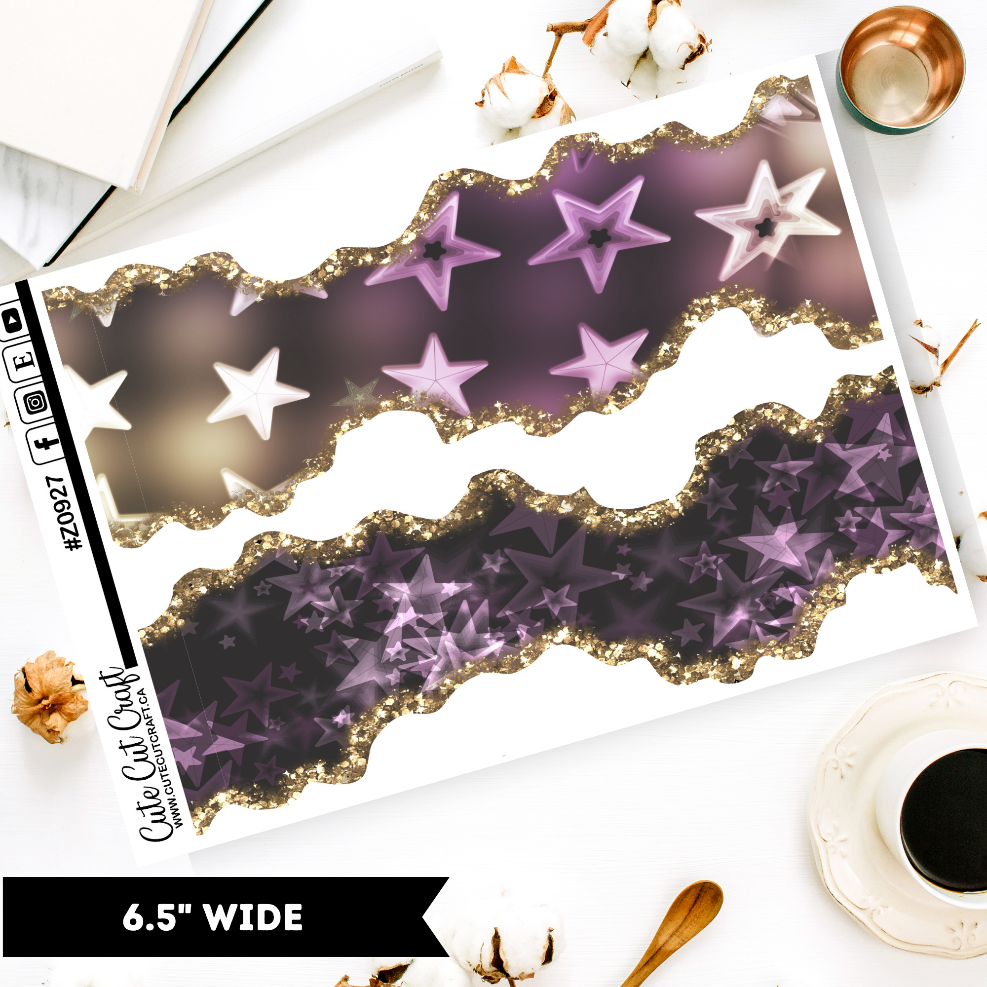 Purple Star || Border Collection