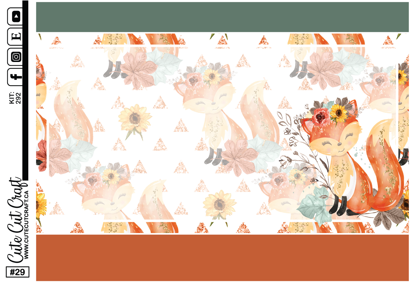 Autumn Fox #292 || Journaling Sheets