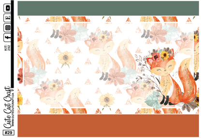 Autumn Fox #292 || Journaling Sheets