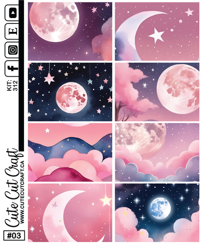 Moon Candy #312 || Journaling Sheets