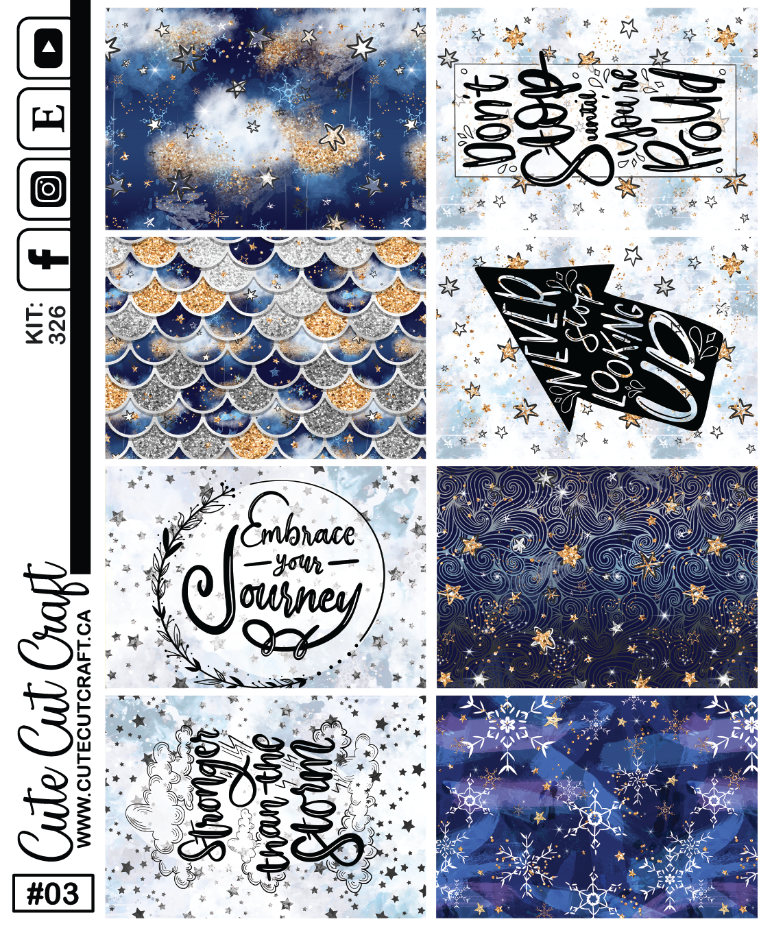 Night Stars #326 || Journaling Sheets