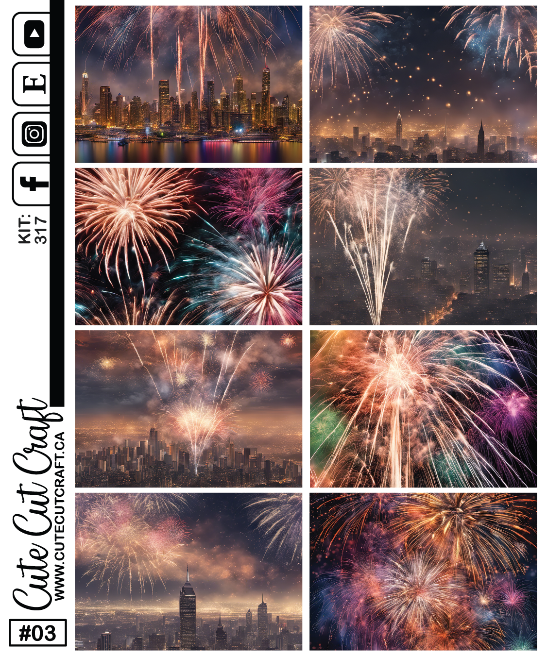 Fireworks #317 || Journaling Sheets