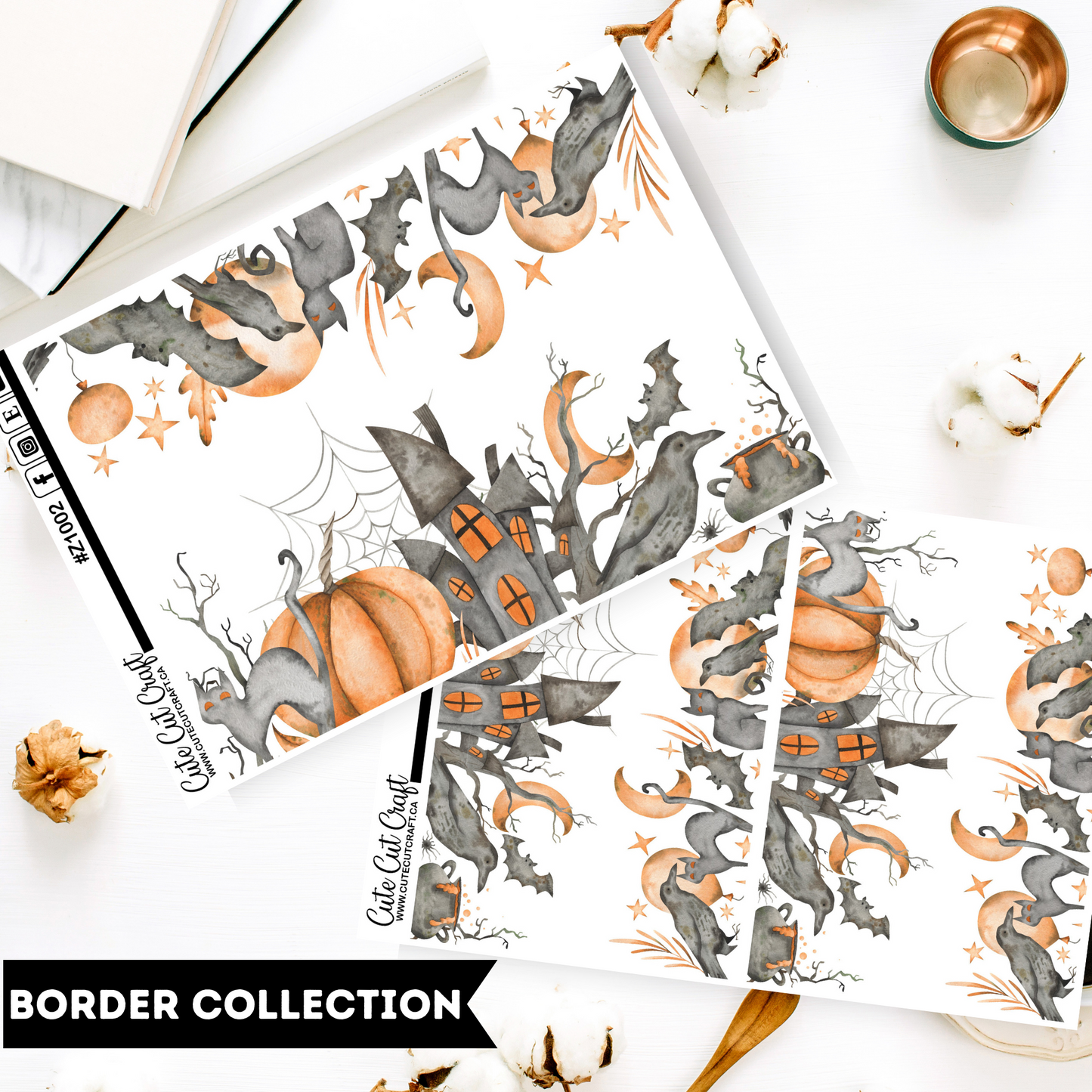Orange Halloween || Border Collection