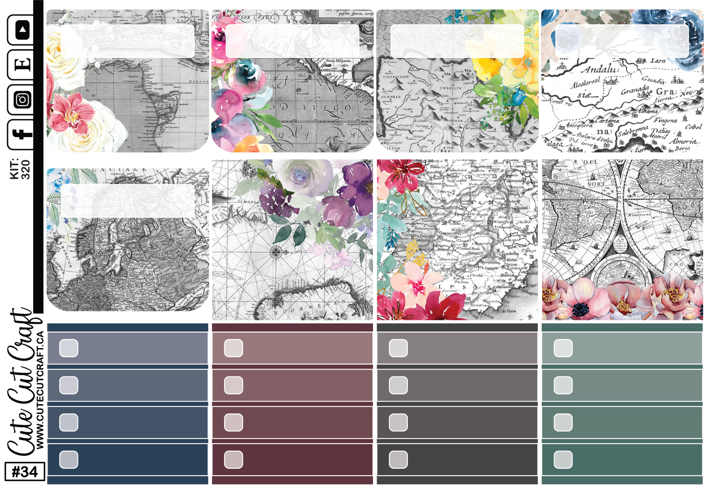 Floral Map #320 || Past Collections
