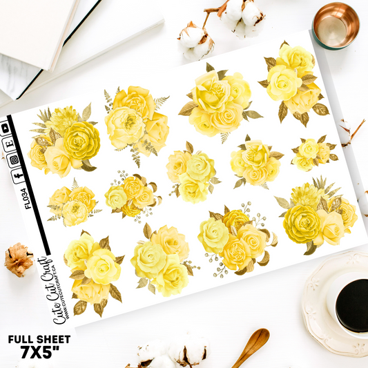Soft Yellow || Decorative Sheet