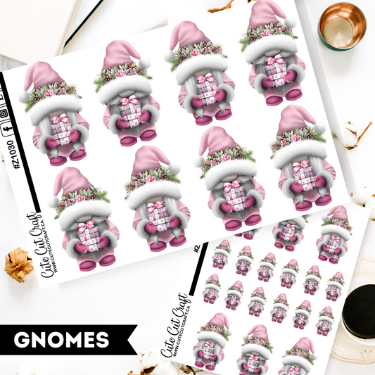 Pink Present Gnomes