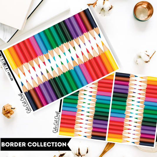 Pencil Crayons || Border Collection