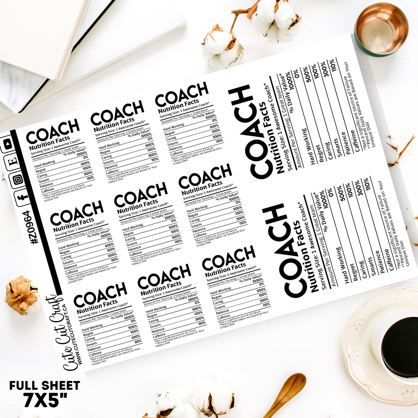 Coach Facts || Quote Sheet
