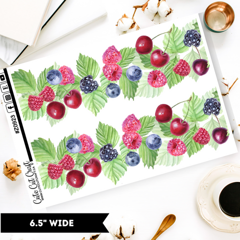 Berries Florals || Border Collection