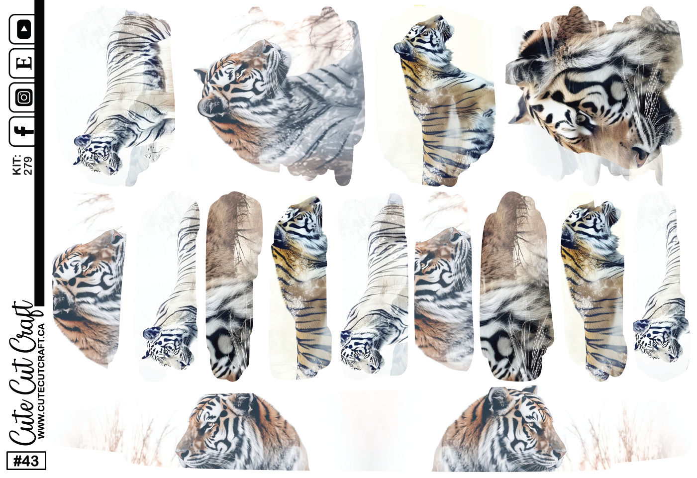 White Tiger #279 || Journaling Sheets