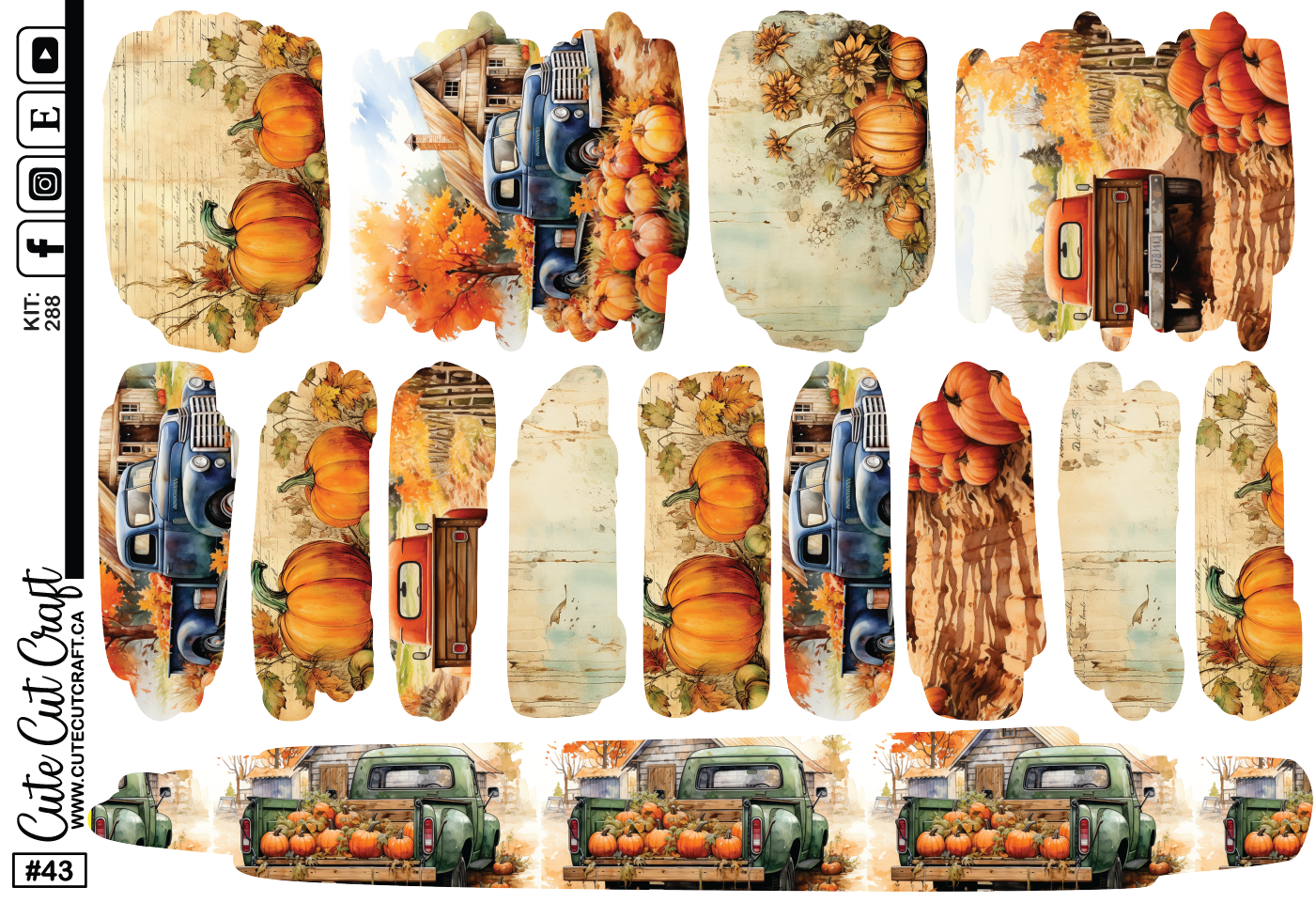 Pumpkin Truck #288 || HP Dashboard Weekly Kit