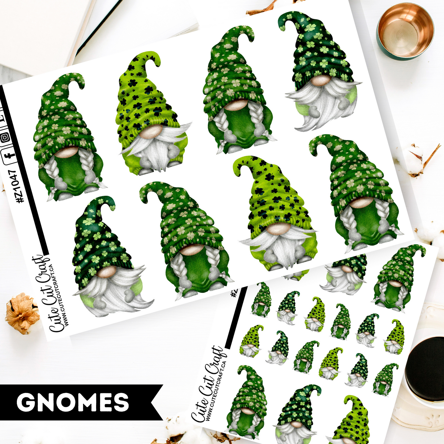 Irish Clover Gnomes