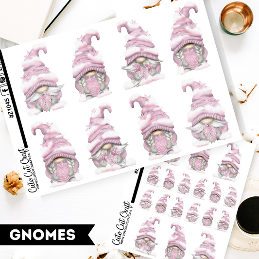 Pink Snow Gnomes