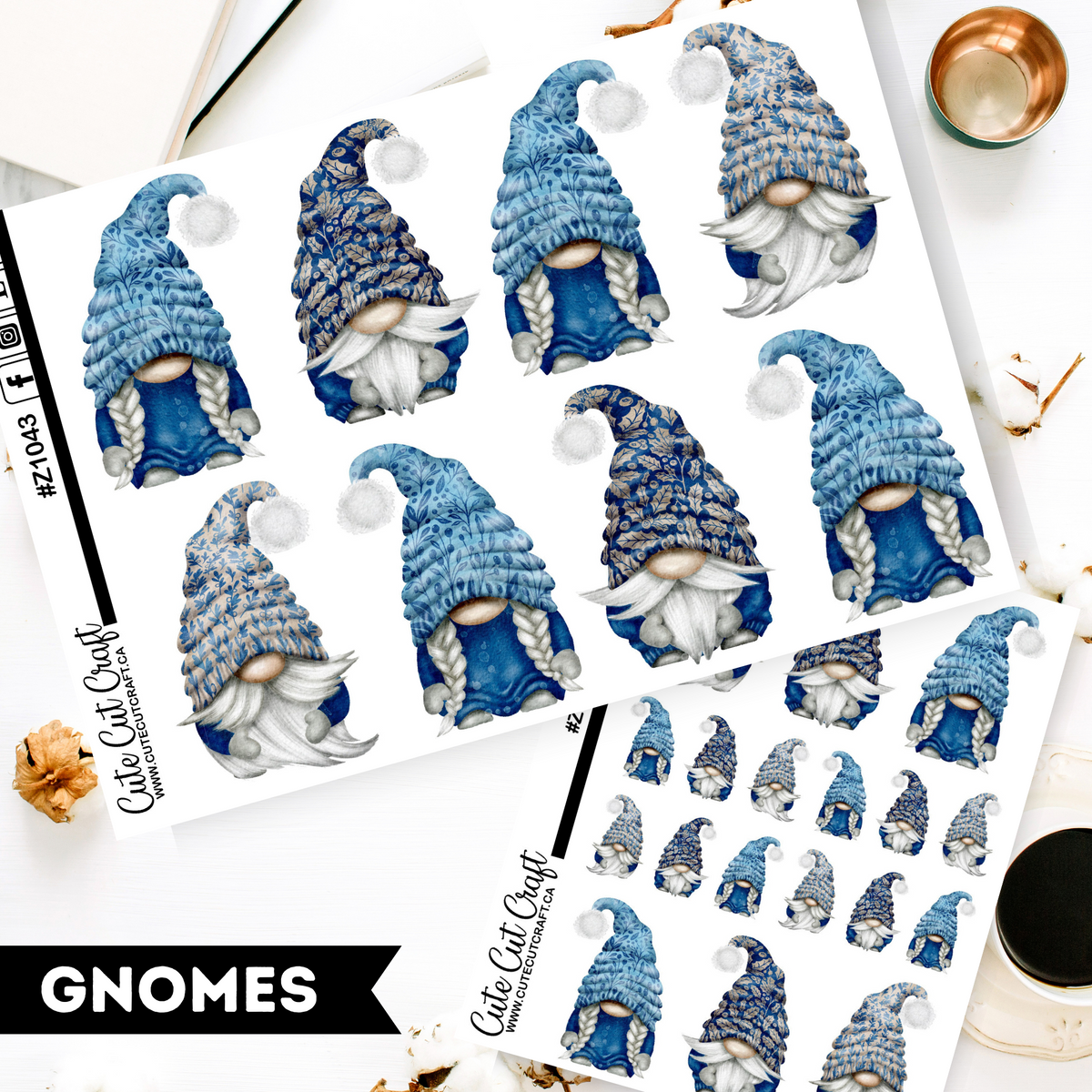 Winter Blue Gnomes