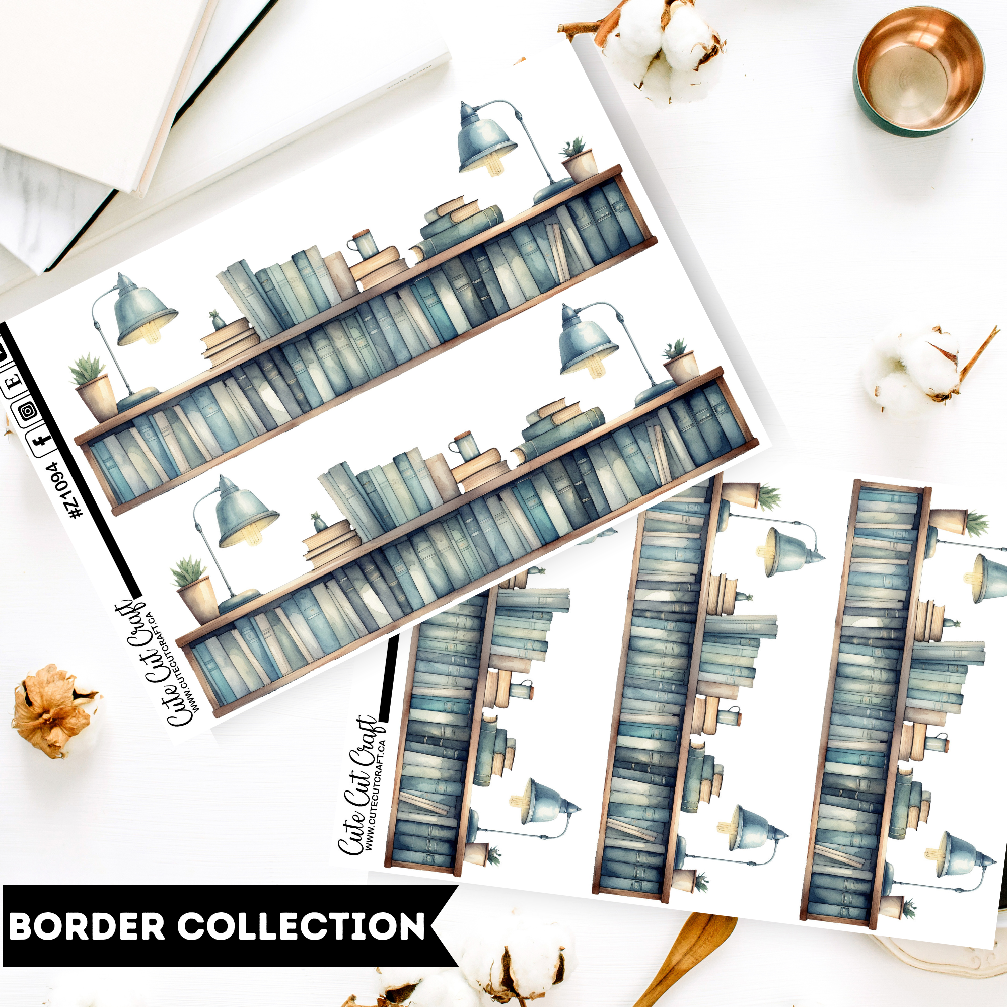 Library Of Knowledge || Border Collection – Cute Cut Craft