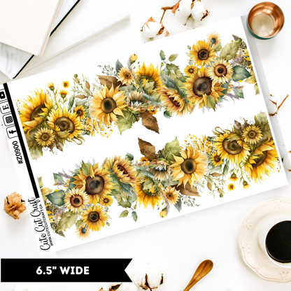 Sunflowers || Border Collection