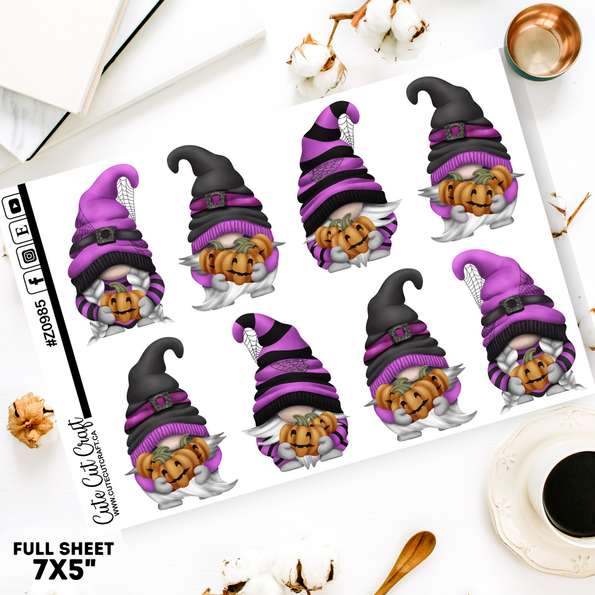 XL Halloween Pumpkin Gnomes