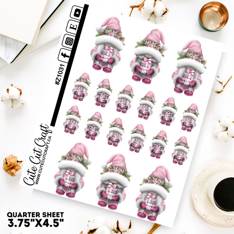 Pink Present Gnomes