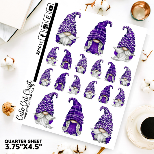 Purple Print Gnomes