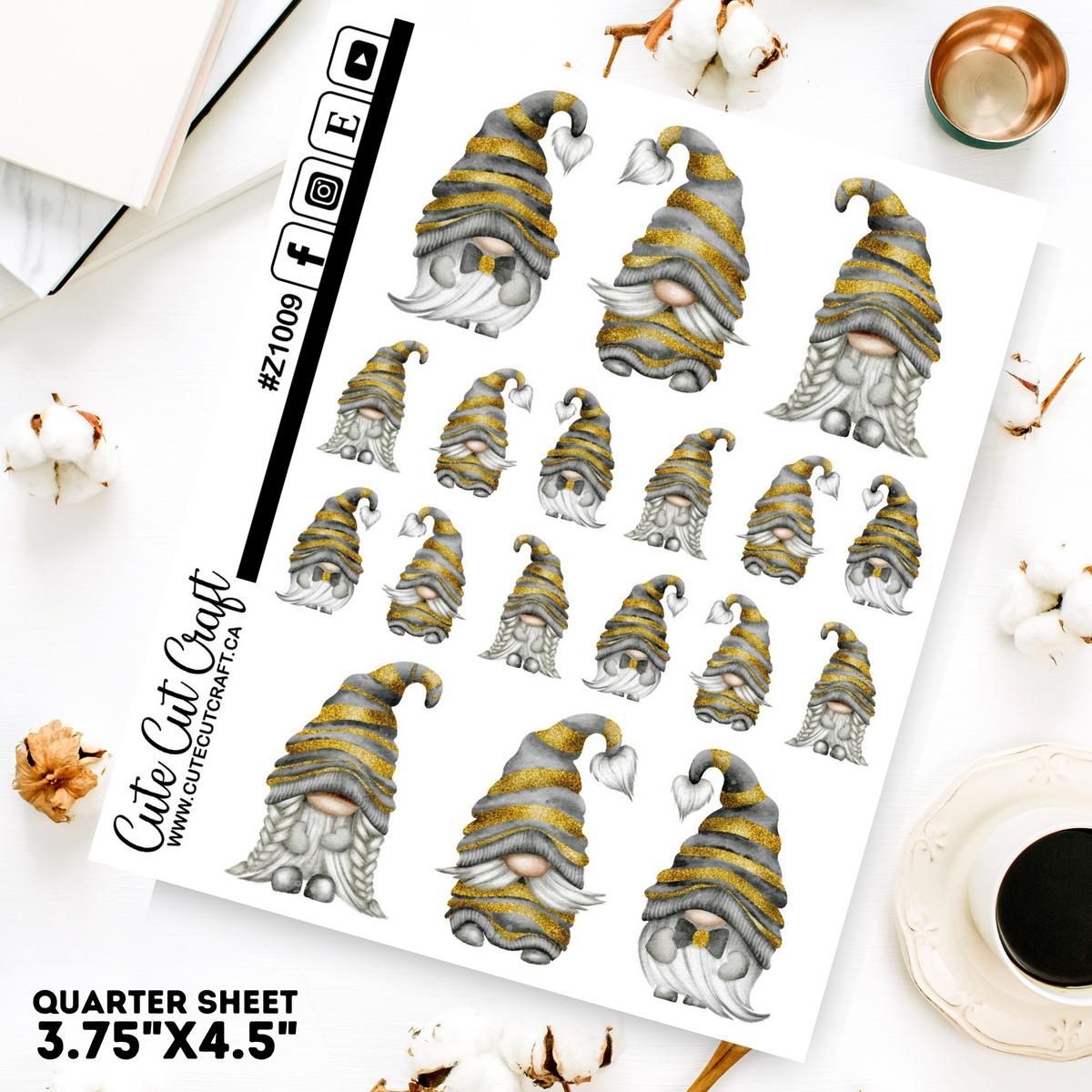 Gold Stripe Gnomes