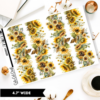 Sunflowers || Border Collection