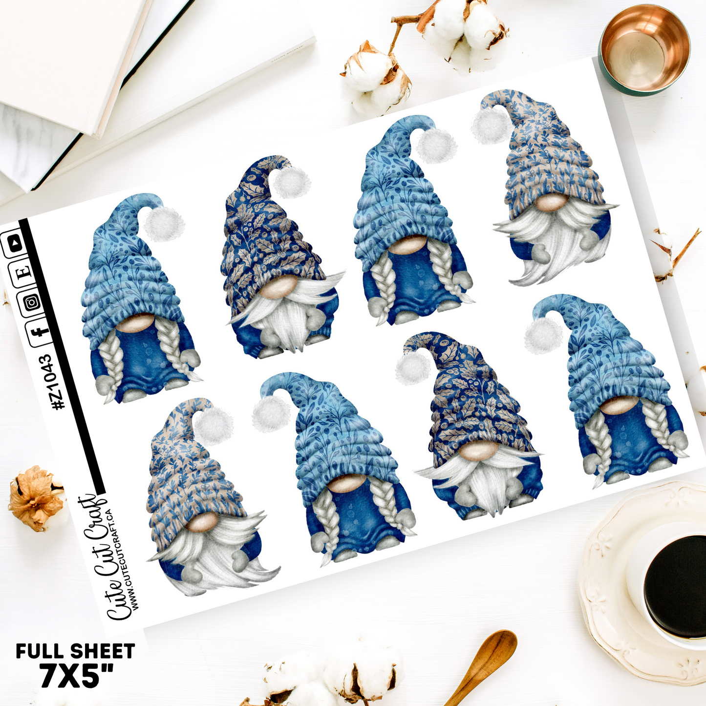 Winter Blue Gnomes