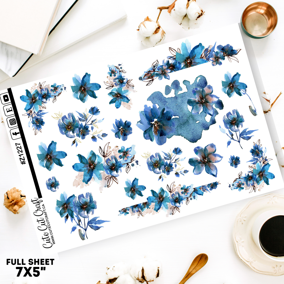 Summer Blue || Decorative Sheet