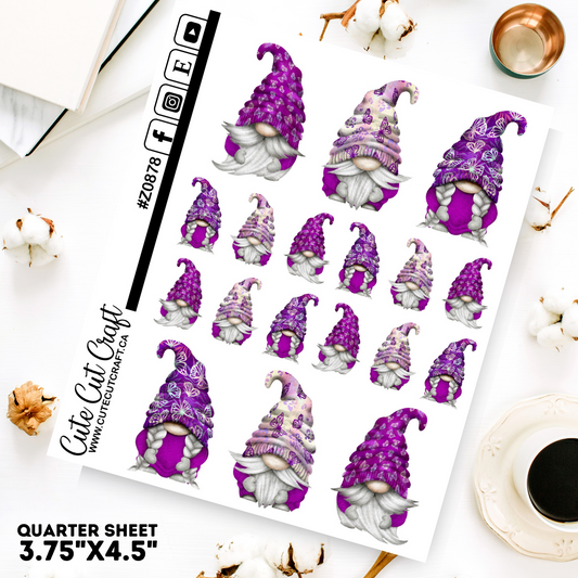 Purple Butterfly Gnomes