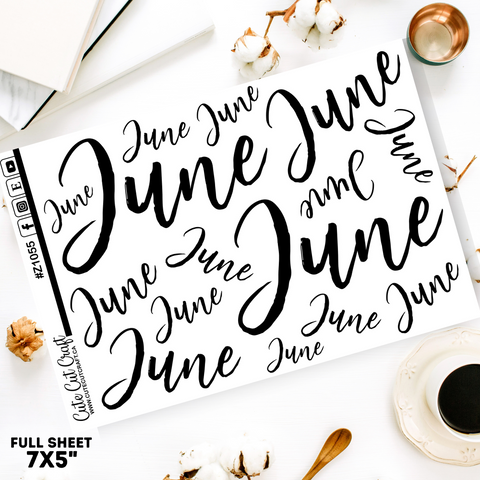 June #1055 || Jumbo Script