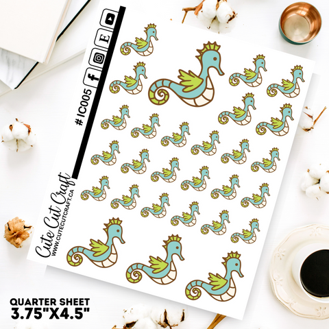 Seahorse #005 || Decorative Icons